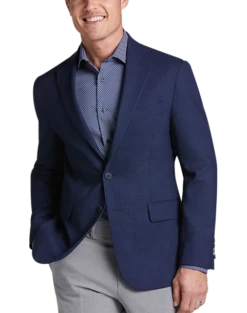 Awearness Kenneth Cole AWEAR-TECH Slim Fit Sport Coat, Navy Check