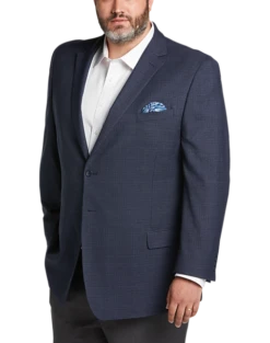 Pronto Uomo Executive Fit Sport Coat, Blue Check