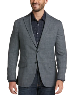 Awearness Kenneth Cole Modern Fit Sport Coat, Gray Plaid