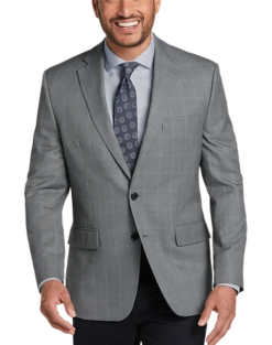 Lauren By Ralph Lauren Classic Fit Sport Coat, Gray Plaid