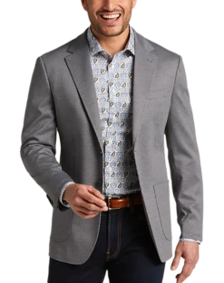 JOE Joseph Abboud Slim Fit Notch Lapel Sport Coat, Gray Tic