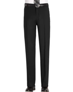 Awearness Kenneth Cole Modern Fit Wool Dress Pants, Gray