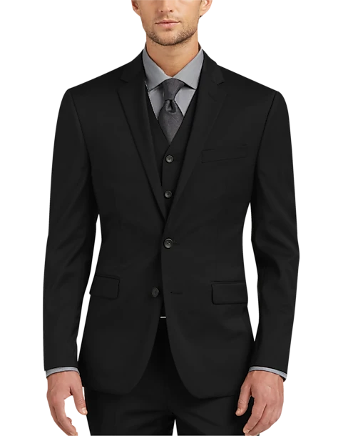 Awearness Kenneth Cole AWEAR-TECH Slim Fit Suit Separates Coat, Black - Image 3