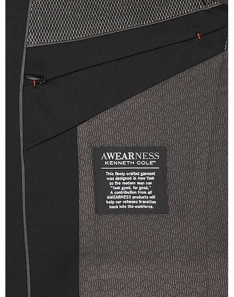 Awearness Kenneth Cole AWEAR-TECH Slim Fit Suit Separates Coat, Black - Image 4