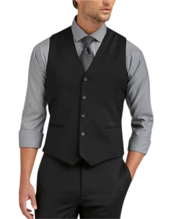 Awearness Kenneth Cole AWEAR-TECH Slim Fit Suit Separates Vest, Black