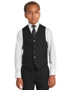 Joseph Abboud Boys Suit Separates Vest, Charcoal