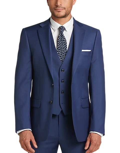 Calvin Klein X-Fit Slim Fit Suit Separates, Blue - Image 4