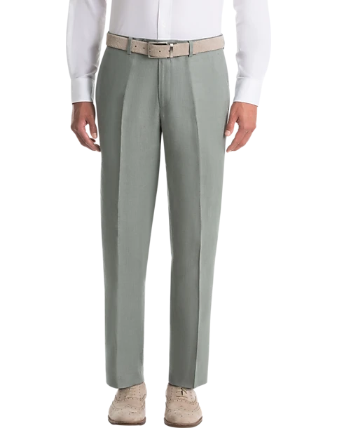 Lauren By Ralph Lauren Classic Fit Linen Suit Separates Pants, Sage