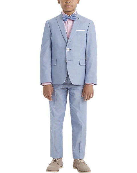 Lauren By Ralph Lauren Boys (Sizes 8-20) Suit Separates Pants, Light Blue Chambray