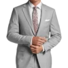 Calvin Klein X-Fit Slim Fit Suit Separates, Light Gray Sharkskin
