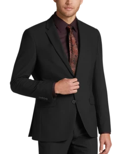 Egara Skinny Fit Suit Separate Coat, Black