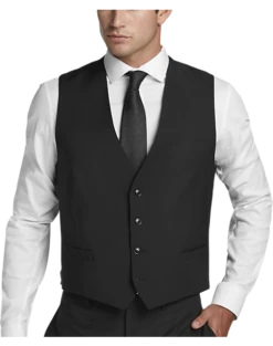 Calvin Klein X-Fit Slim Fit Suit Separates Vest, Black