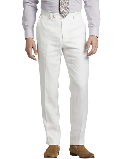 JOE Joseph Abboud Linen Slim Fit Suit Separates Vest, Light Gray - Image 2