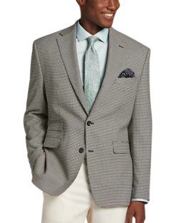 Tayion Classic Fit Suit Separates Coat, Black & White Houndstooth