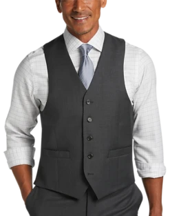 Lauren By Ralph Lauren Classic Fit Suit Separates Vest, Gray