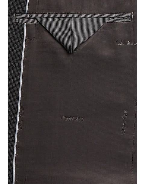 Calvin Klein Slim Fit Suit, Charcoal Check - Image 4