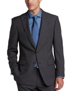 Calvin Klein Slim Fit Suit, Charcoal Check