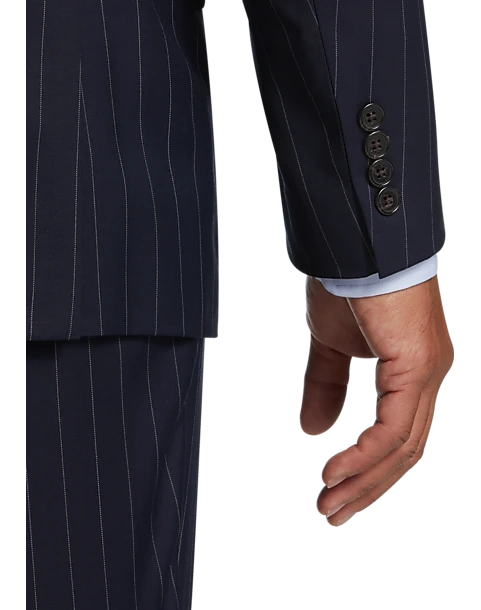 Lauren By Ralph Lauren Classic Fit Suit, Navy Stripe - Image 2