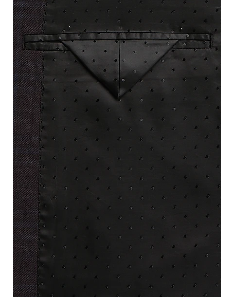 Michael Strahan Classic Fit Vested Suit, Burgundy Plaid - Image 3