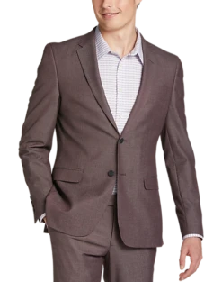 Egara Skinny Fit Suit Separates Coat, Blue Twill