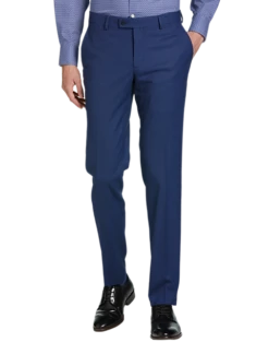 Egara Skinny Fit Suit Separates Pant, Blue Check
