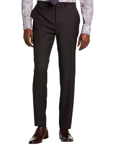 Tayion Classic Fit Suit Separates Pants, Wine Plum