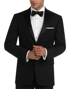 Pronto Uomo Platinum Modern Fit Suit Separates Tuxedo Coat, Black
