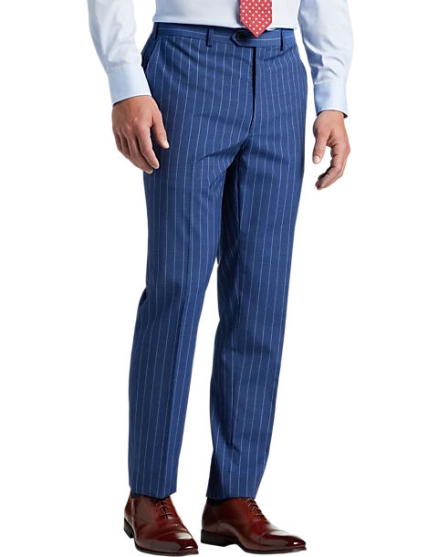 Lauren By Ralph Lauren Classic Fit Suit, Blue Stripe - Image 3