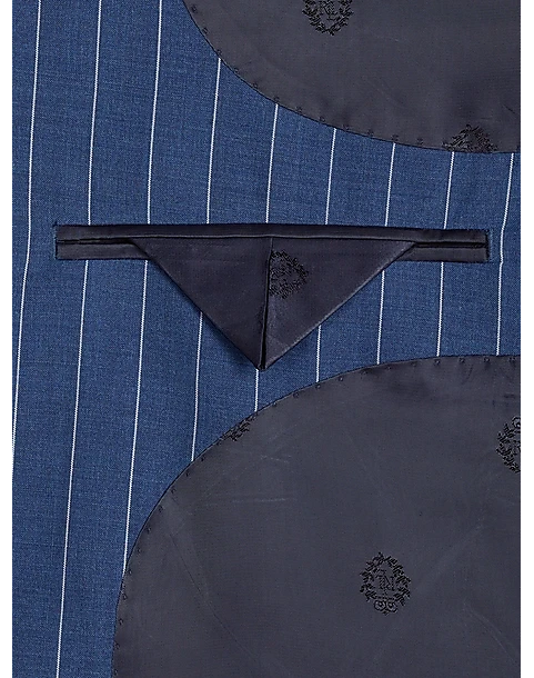 Lauren By Ralph Lauren Classic Fit Suit, Blue Stripe - Image 4