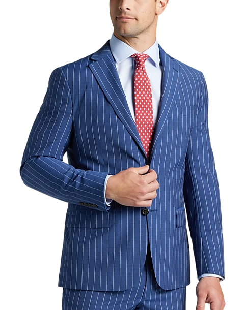 Lauren By Ralph Lauren Classic Fit Suit, Blue Stripe