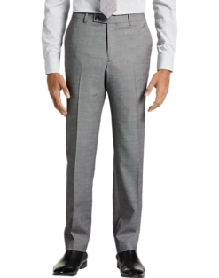 Awearness Kenneth Cole AWEAR-TECH Slim Fit Suit Separates Pants, Black & White Sharkskin