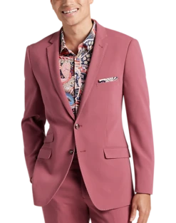 Paisley & Gray Slim Fit Suit Separates Coat, Dark Pink