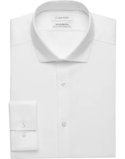 Calvin Klein Infinite Non-Iron Slim Fit Stretch Collar Dress Shirt, Navy