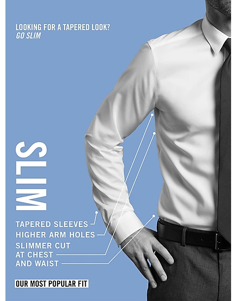 Calvin Klein Infinite Non-Iron Slim Fit Stretch Collar French Cuff Dress Shirt, Black - Image 2