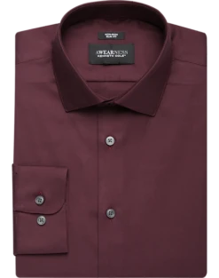 Awearness Kenneth Cole Slim Fit Performance Stretch Dress Shirt, Purple