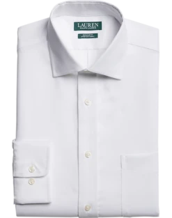 Lauren By Ralph Lauren UltraFlex Regular Fit Non-Iron Dress Shirt, White