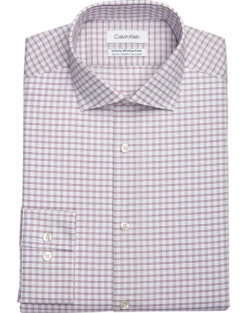 Calvin Klein Infinite Wrinkle Free Slim Fit Stretch Collar Dress Shirt, Berry