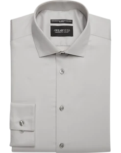 Awearness Kenneth Cole Slim Fit Performance Dress Shirt, Gray