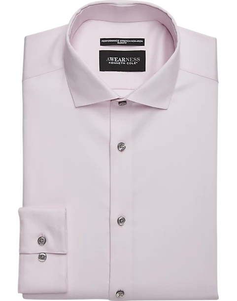 Awearness Kenneth Cole Slim Fit Performance Dress Shirt, Pink
