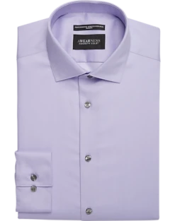 Awearness Kenneth Cole Slim Fit Performance Dress Shirt, Purple