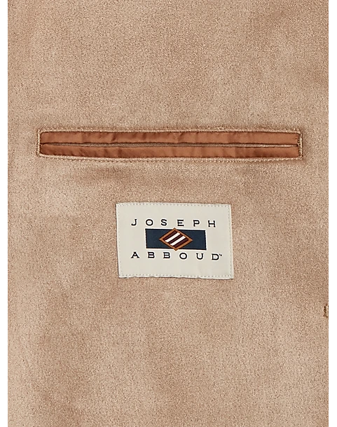 Joseph Abboud Modern Fit Notch Lapel Ultra Suede Soft Jacket, Sand - Image 2